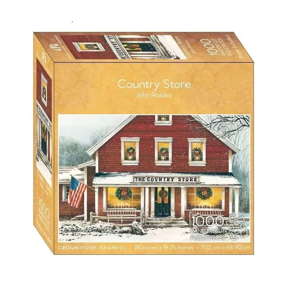 Crown Point Graphics The Country Store by John Rossini 1000 pc Jigsaw Puzzle